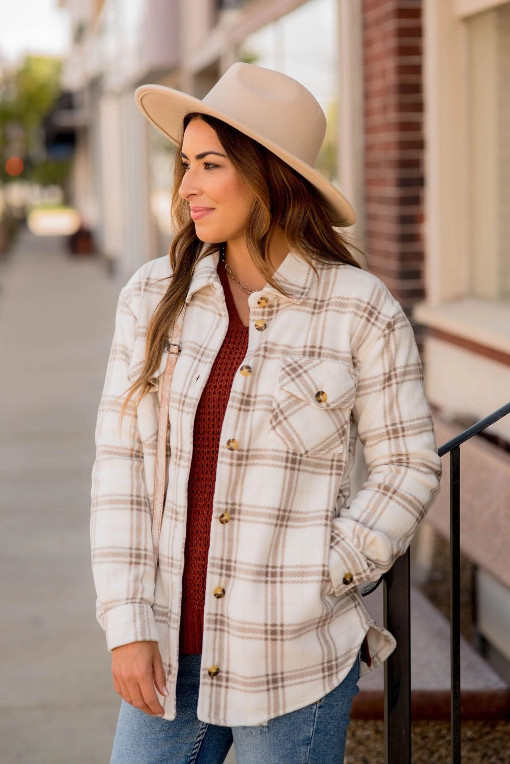 Eco Friendly TearResistant Reinforcements Toasted Marshmallow Shacket