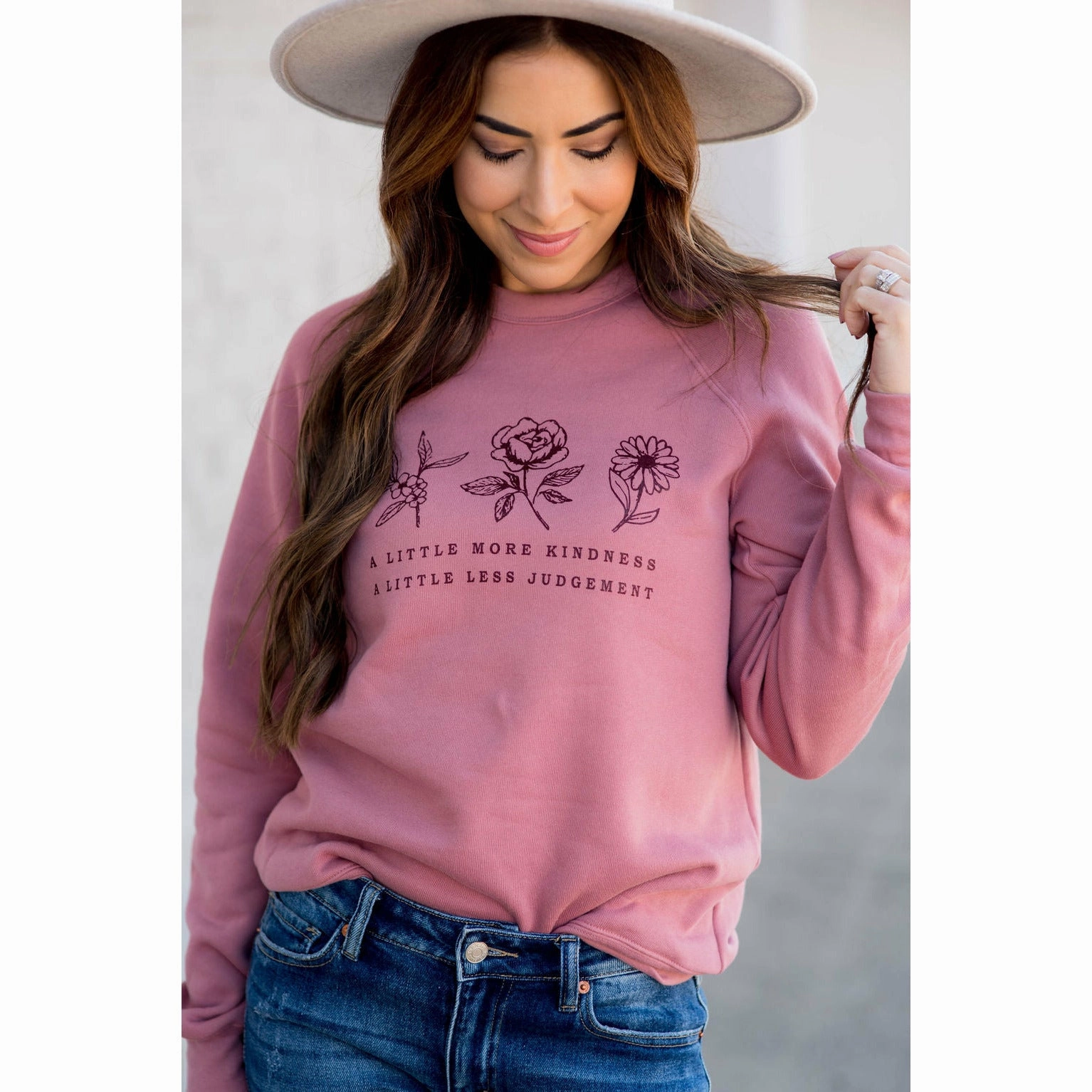 Coffee Shop product abstract mystery A Little More Kindness Graphic Crewneck