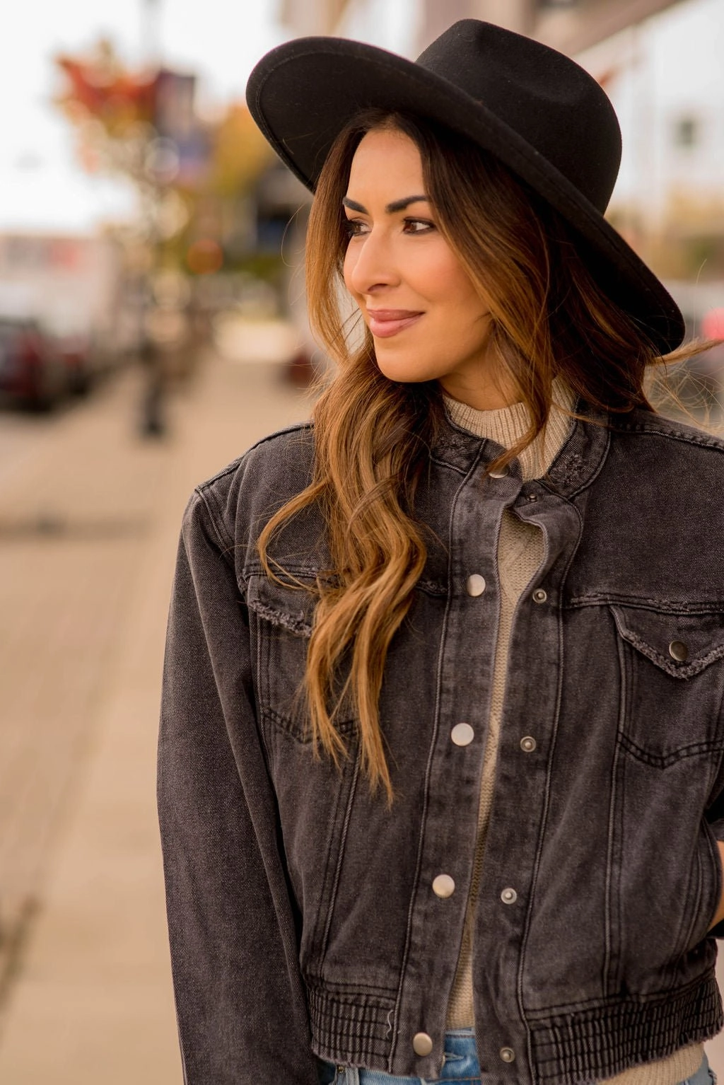 Acid Wash Denim Bomber Jacket City Ready Style