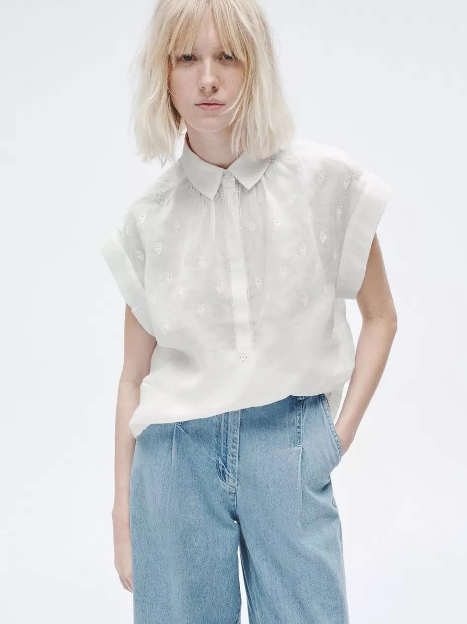 Robin Embroidered Top AbrasionResistant Fabric NonIrritatingStitching