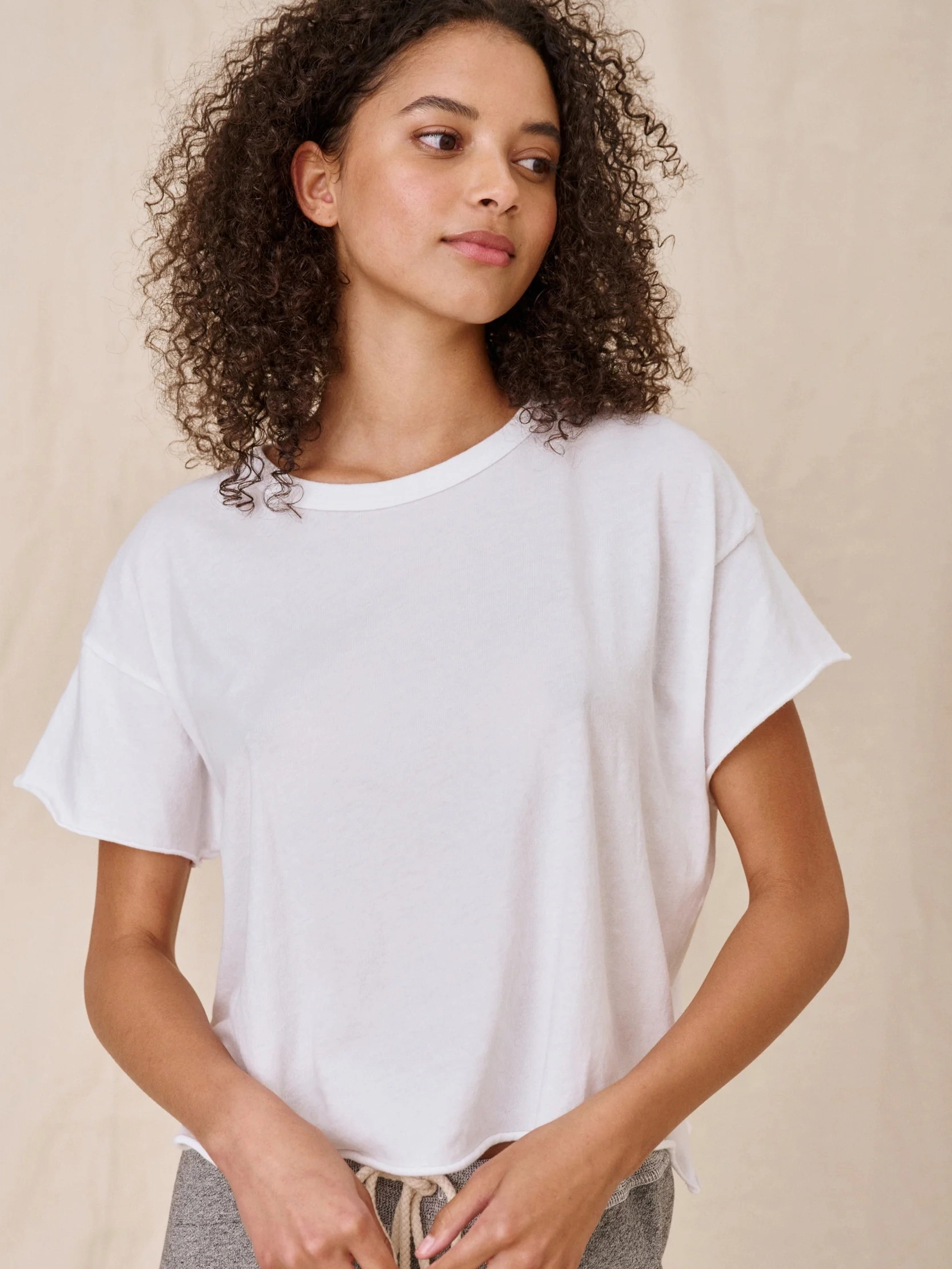 The Crop Tee Winter Fashion FullCut Shoulder