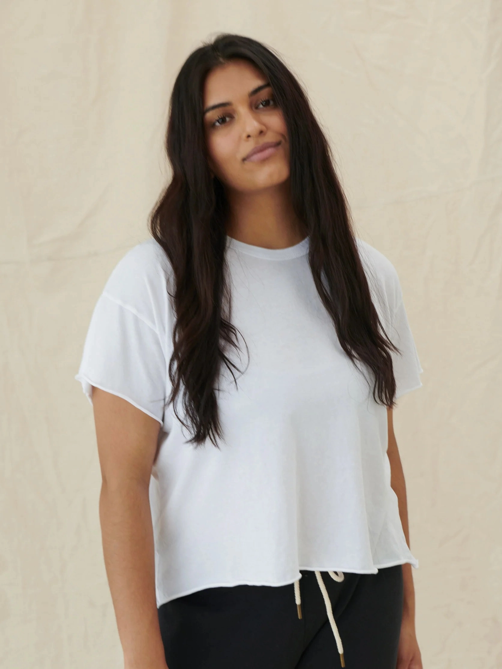 Soft Wool Everyday Fashion The Crop Tee