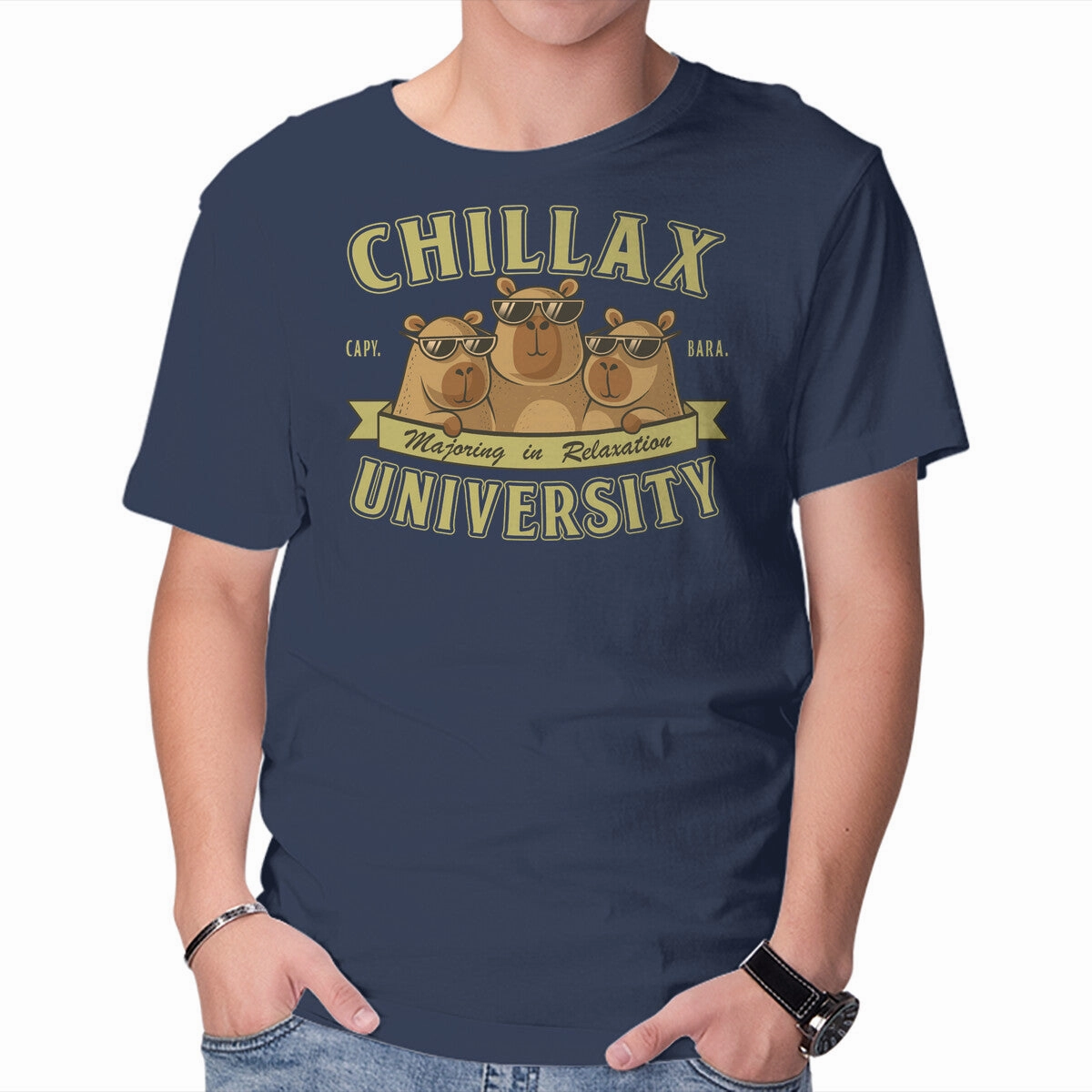 Boat neck style Moisture Control Fabric Chillax University