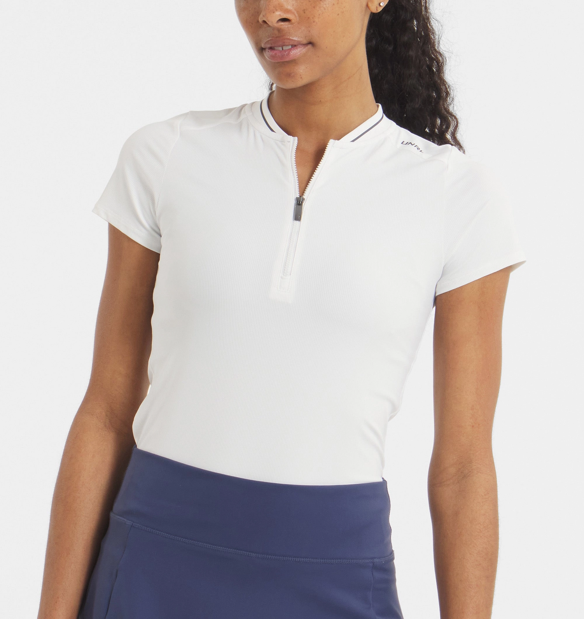 Subtle Logo Placement Amelia Short Sleeve Polo