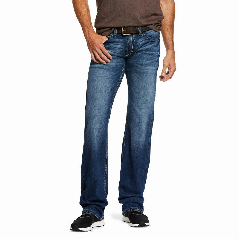 Ariat Men??s M7 Rocker Stretch Nassau Straight Leg Jean-Summit Durable Rivet Hardware Adaptive Look