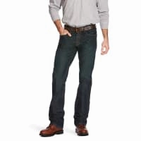 Ariat Men's Rebar M5 Slim DuraStretch Straight Leg Jean-Blackstone Style Simplicity Reinforced Belt Loops