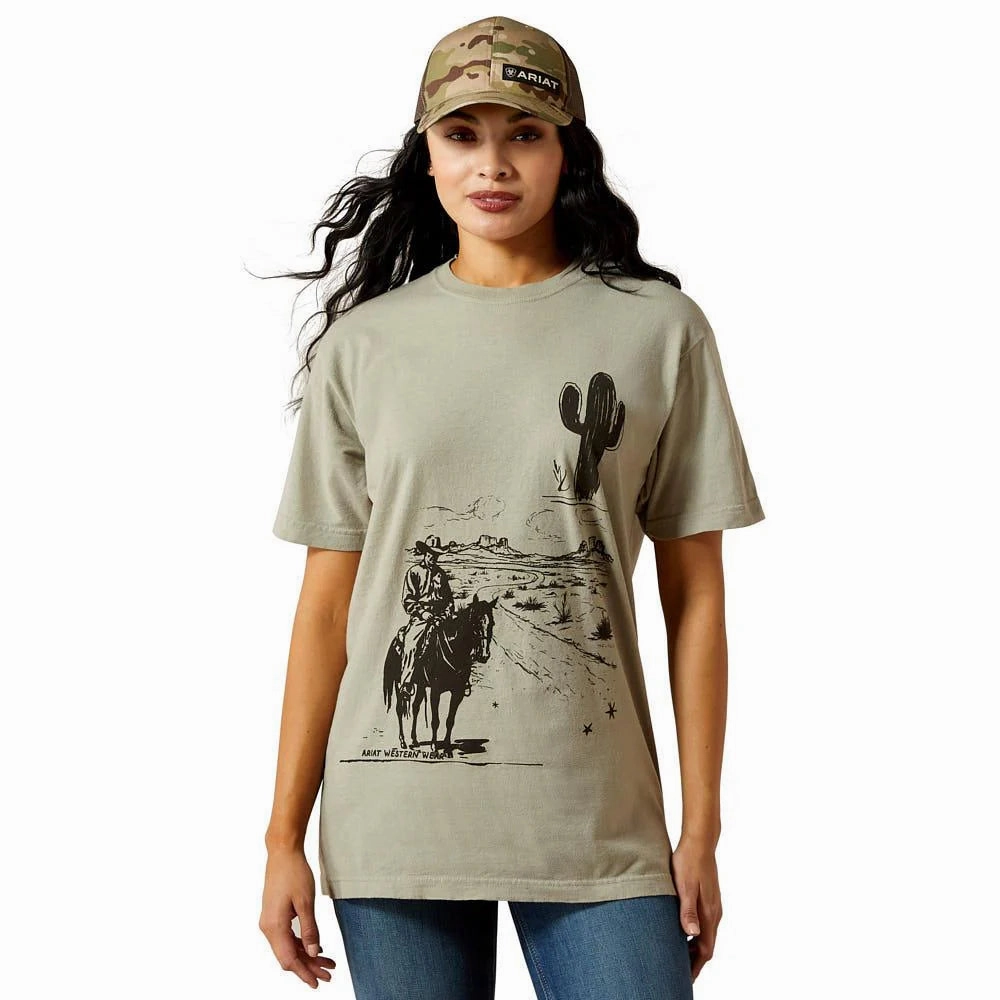 Ariat Sketchy Cowboy Tee Airflow Mesh Panels TexturedWeavePattern