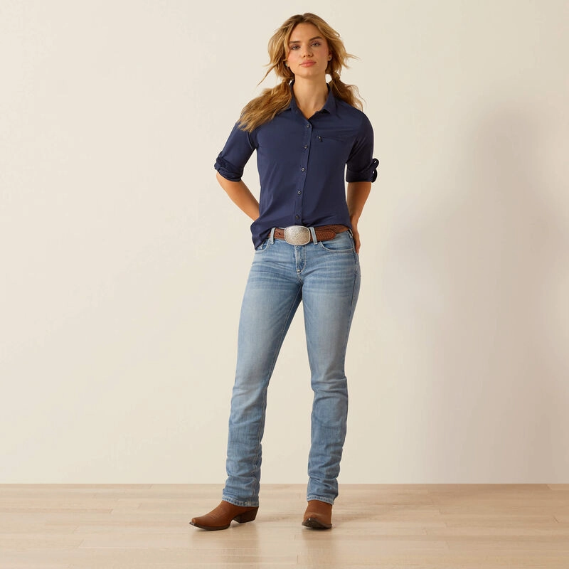 Ariat Women??s Black Iris VentTEK Stretch Shirt Odor Control Finish