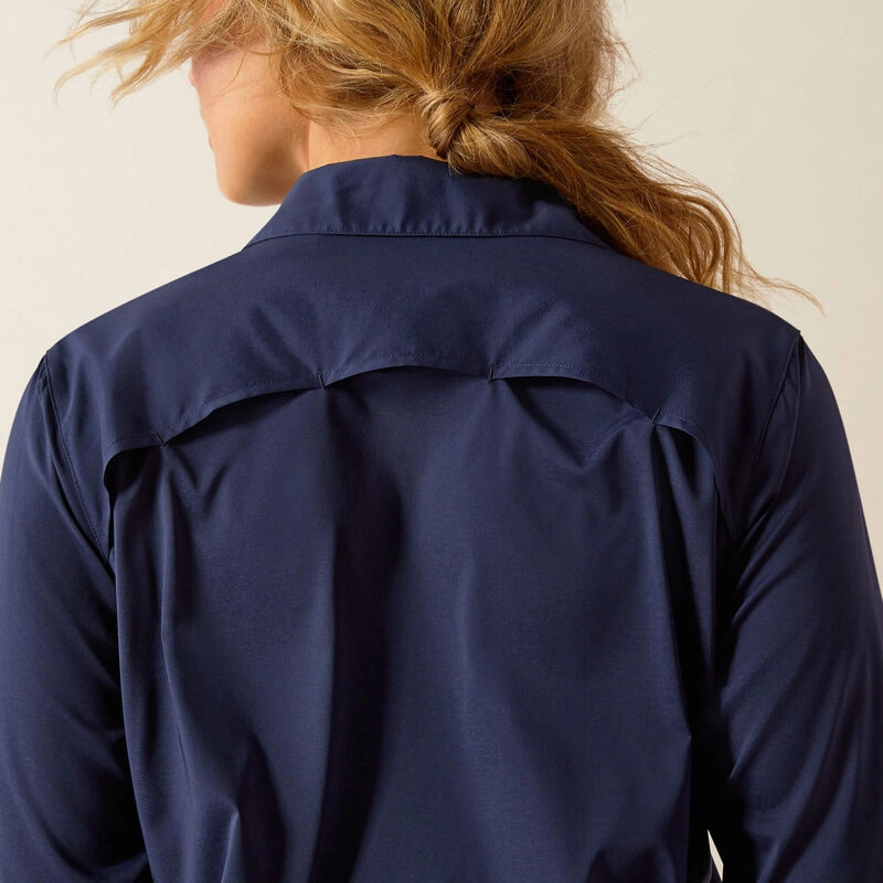 Ariat Women??s Black Iris VentTEK Stretch Shirt Flowing Design Soft Touch Feel