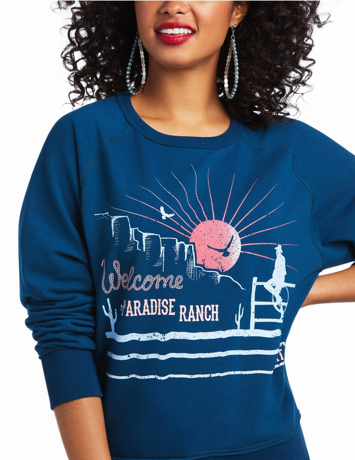 Ariat Women's Paradise Ranch Sweatshirt Work From Home Flexible stretch