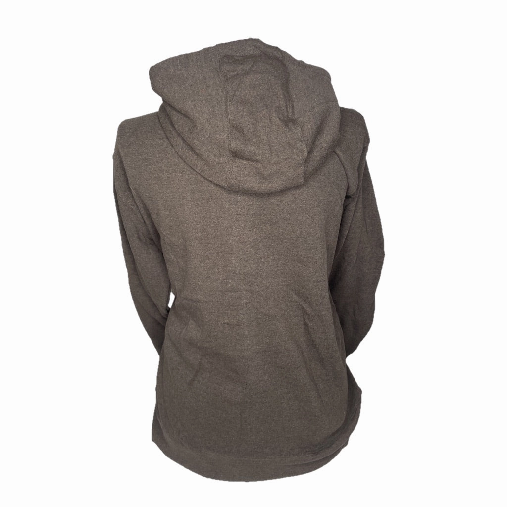 Suede Feel Ariat Women??s REAL USA Logo Hoodie-Brazil Nut Heather