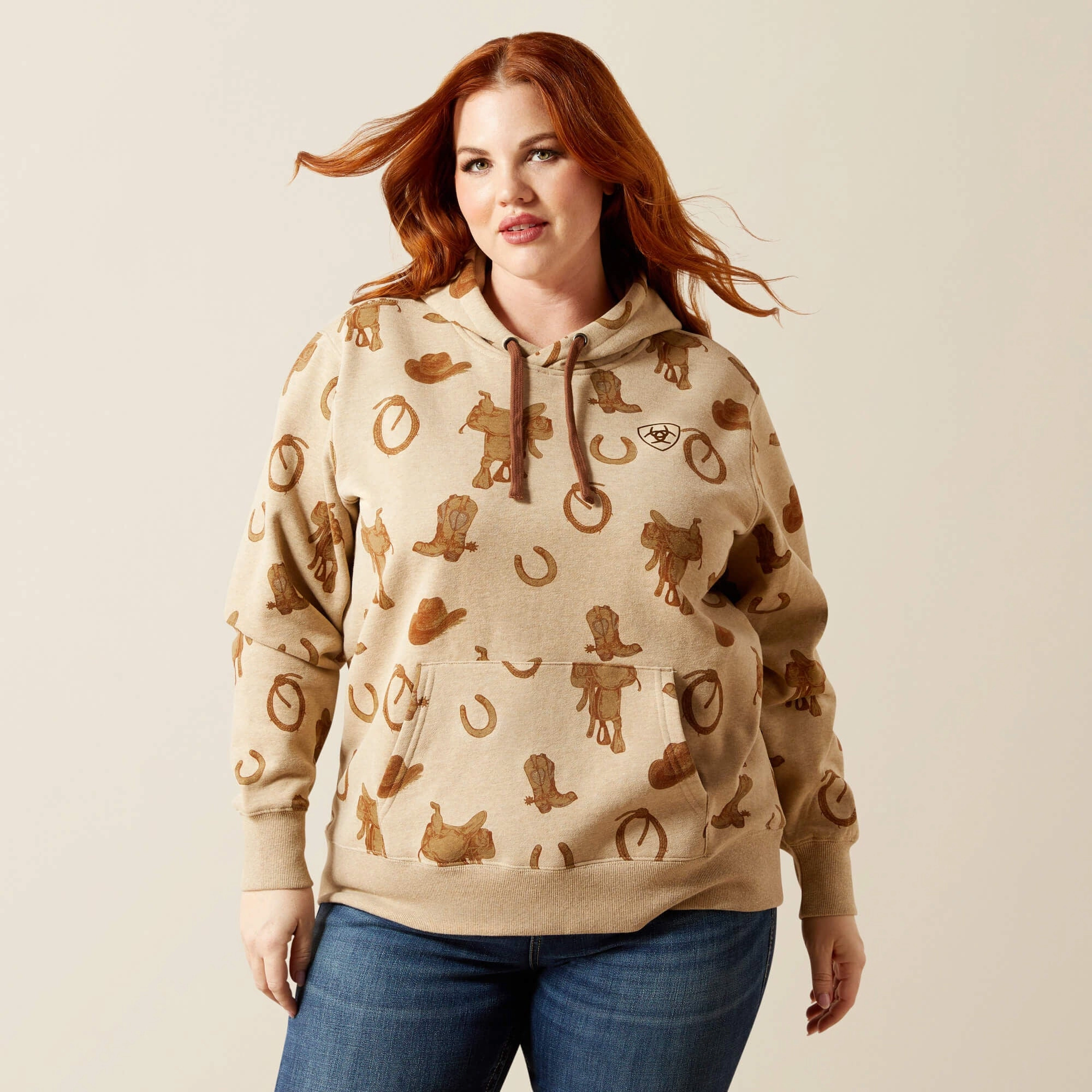 Lizard like Collectible Ariat Women's Savannah Tan Heather Hoodie