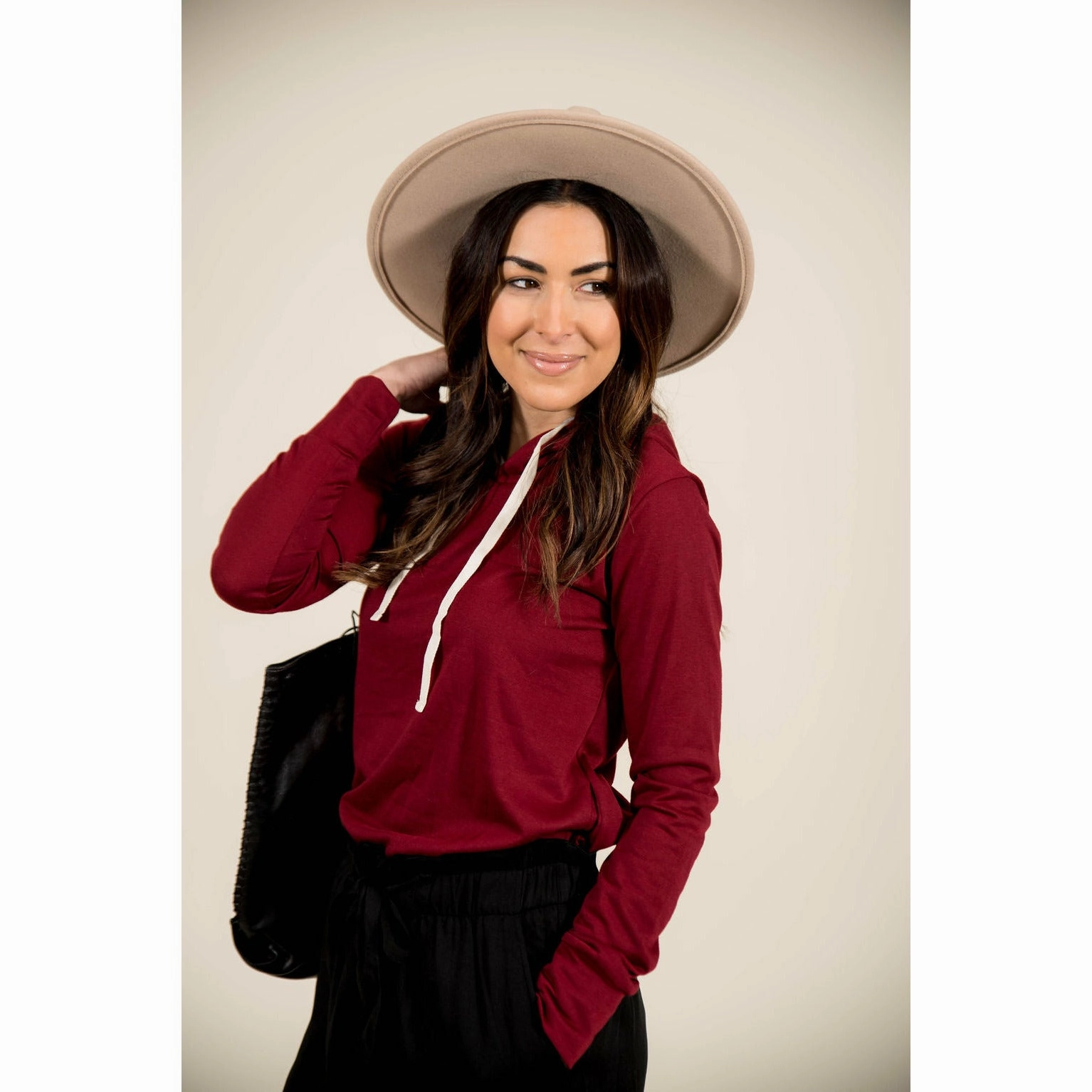 Matte Finish Fashion Comfort Basic Double Hoodie