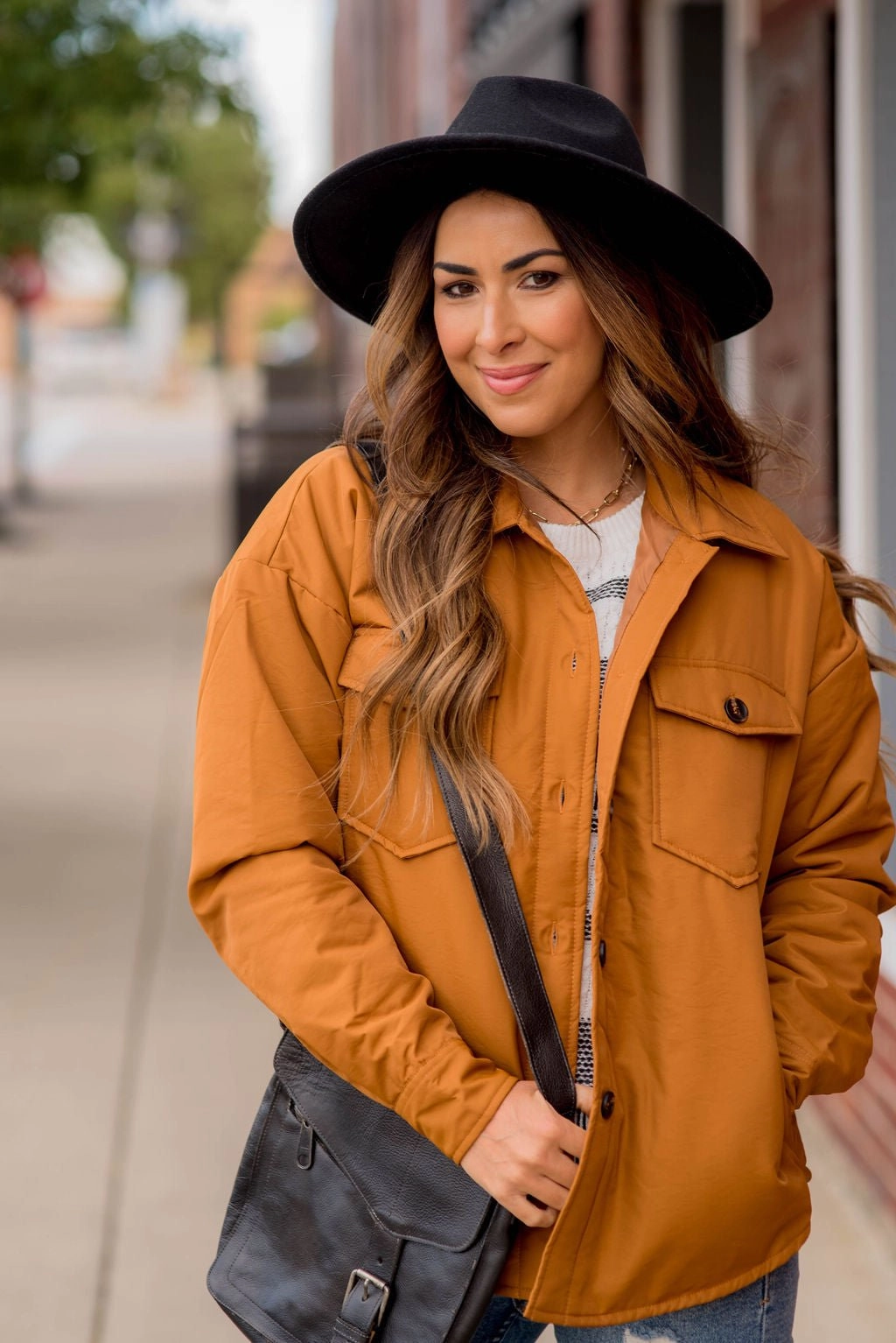 DurableStitching Basic Puffer Shacket