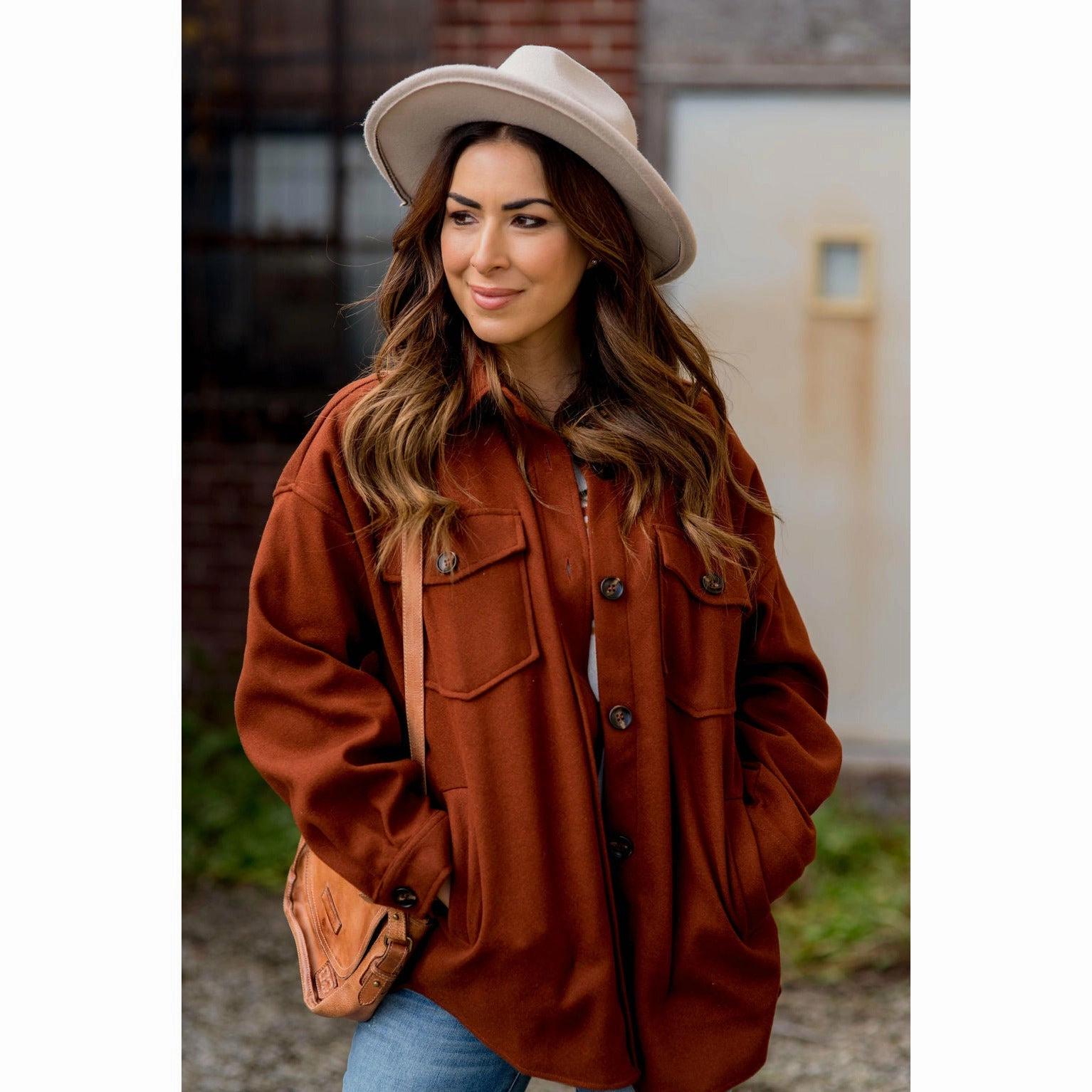 Basic Shacket Foldable Collar