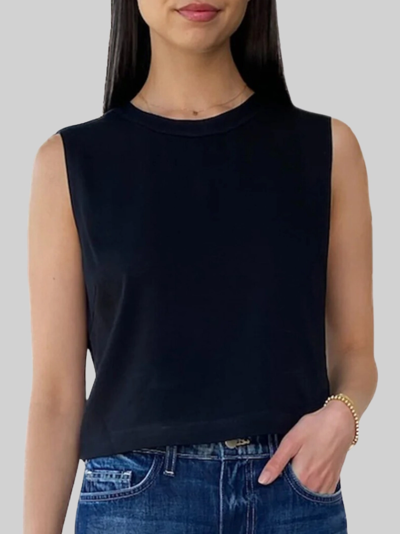 WrinkleResistantWeave CroppedLength Beck Top