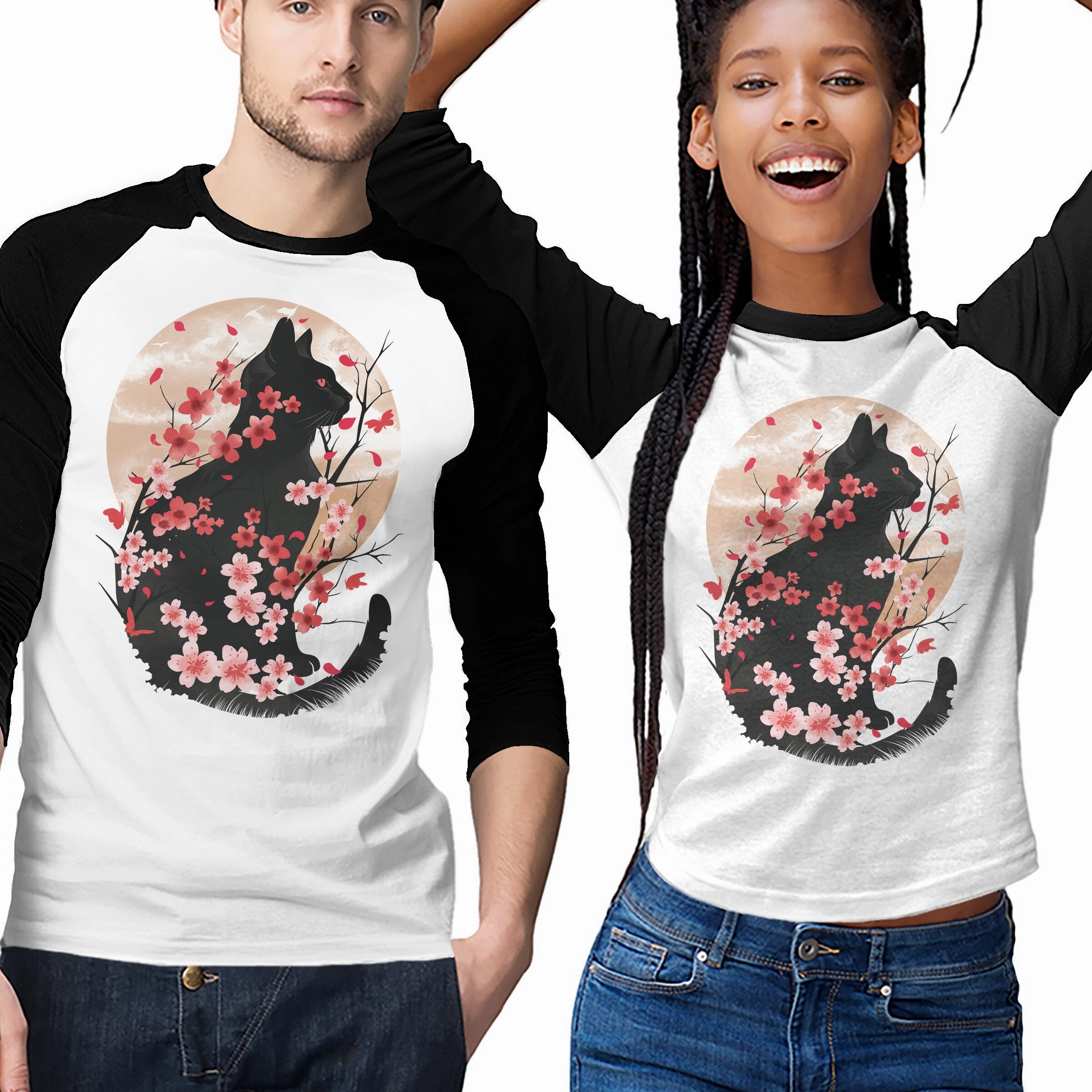 Black Sakura Smart Layer Stretchable Fabric