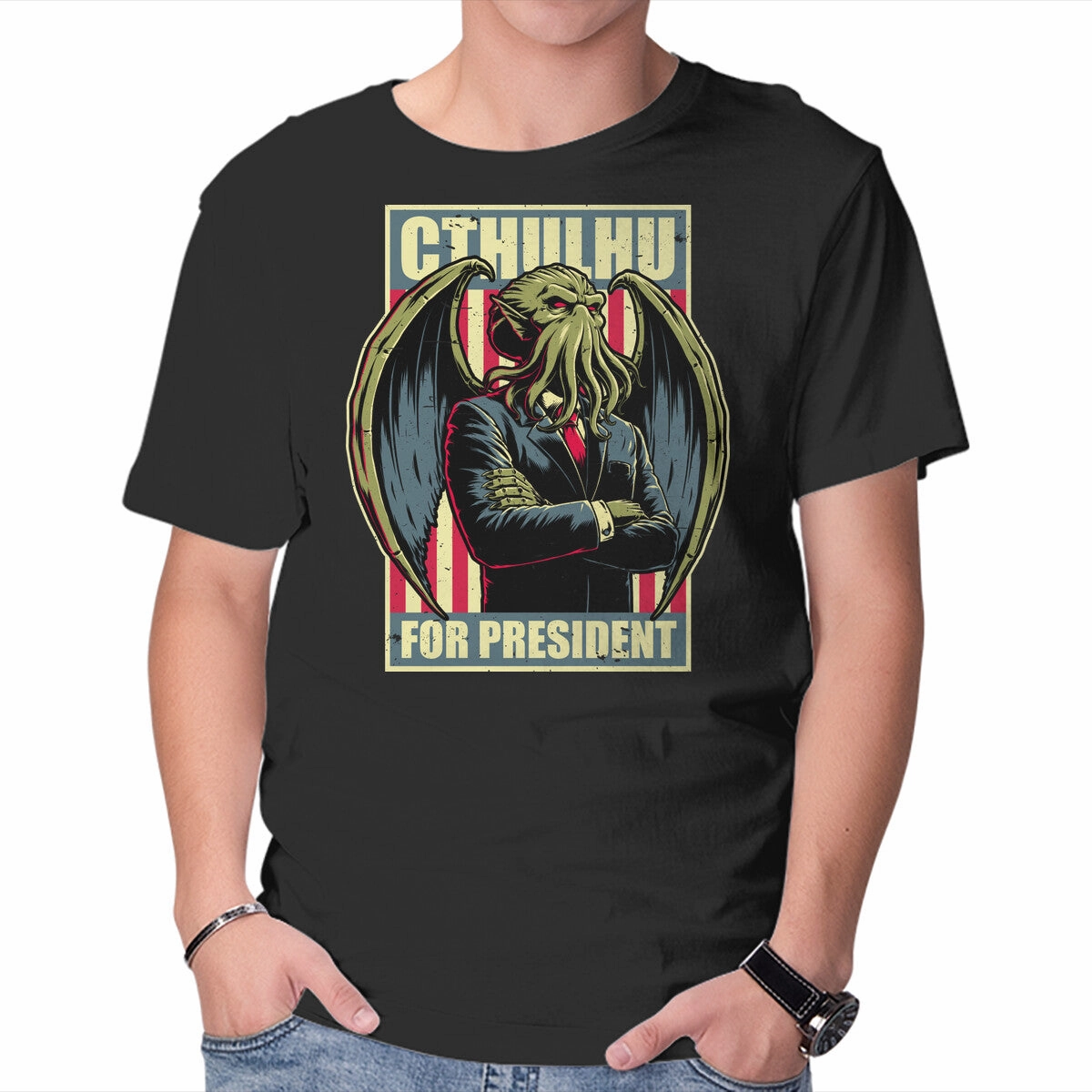 Comfort Wear Fit Timeless Layering Cthulhu For President