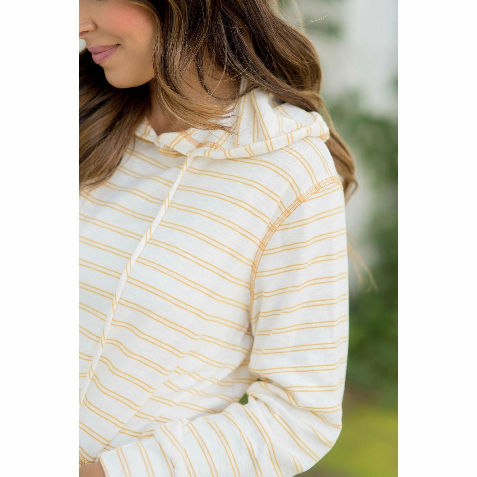 Fashion Statement Double Mixed Striped Hoodie
