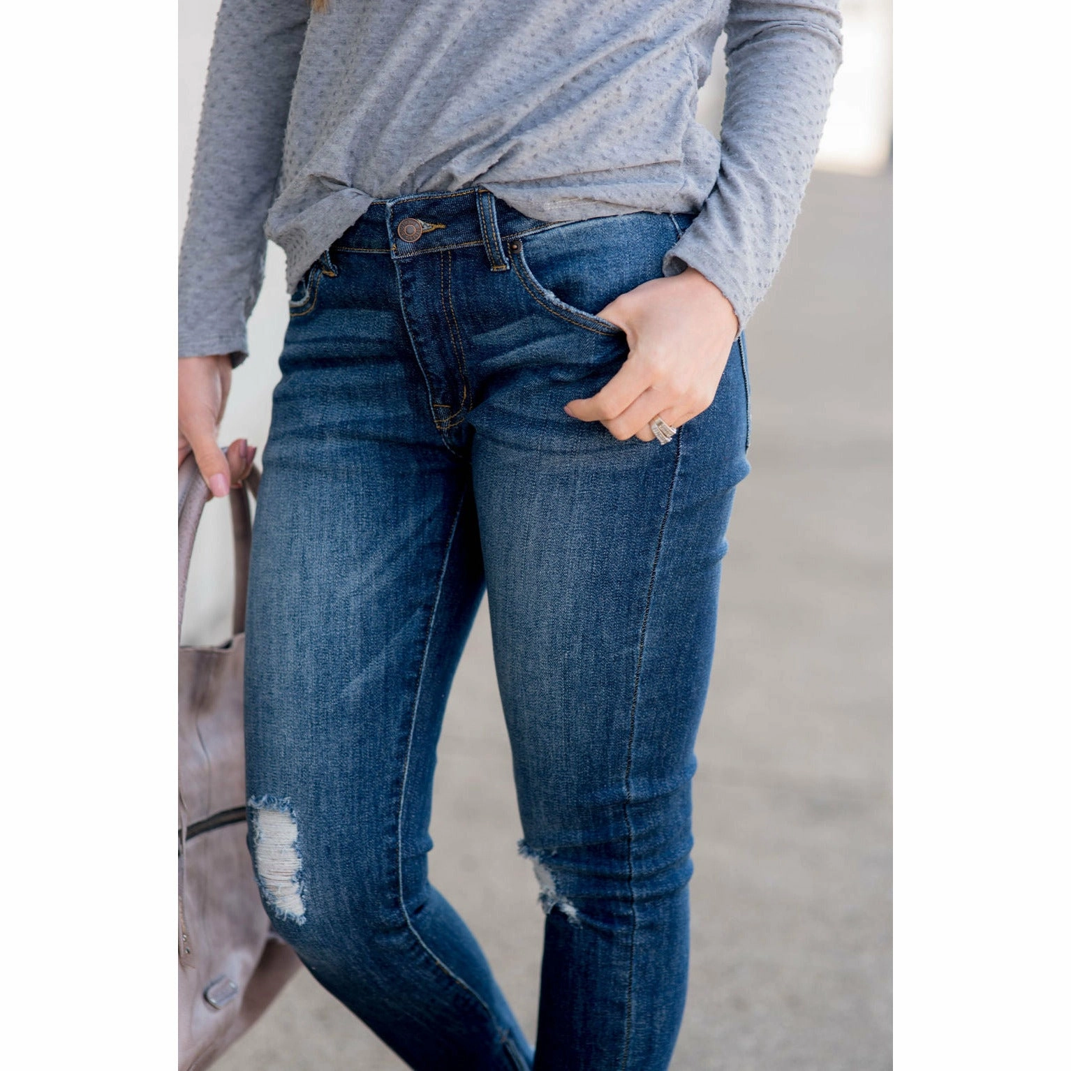 Fresh Attire Sleek Waist Shawnette Denim Jeans