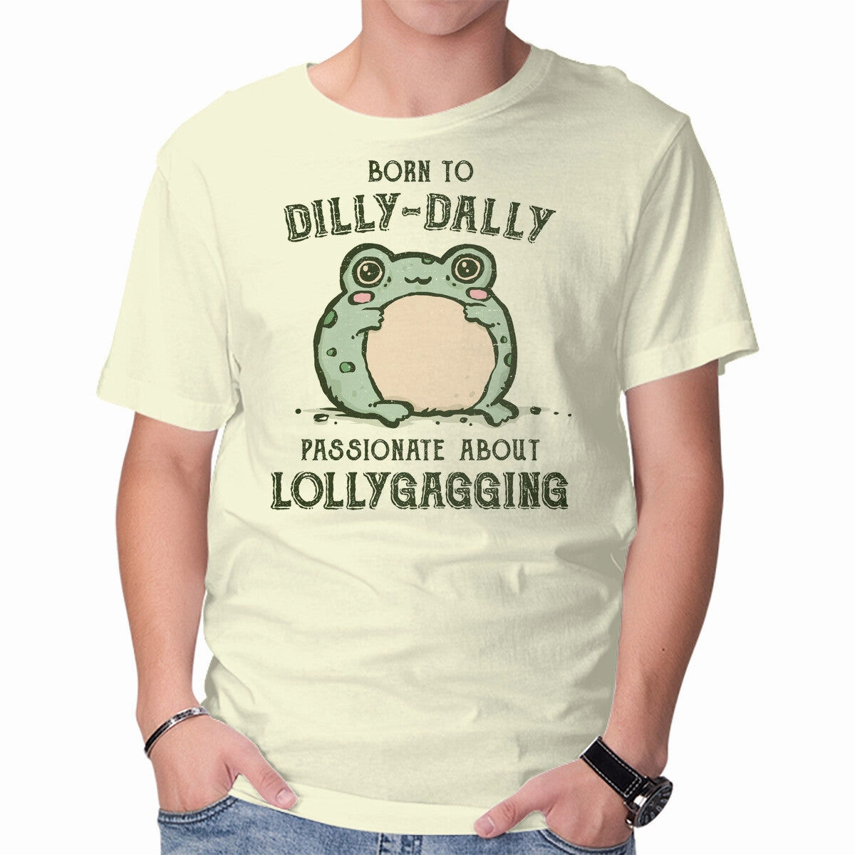 Born To Dilly-Dally Classic Crew Neck Summer Style