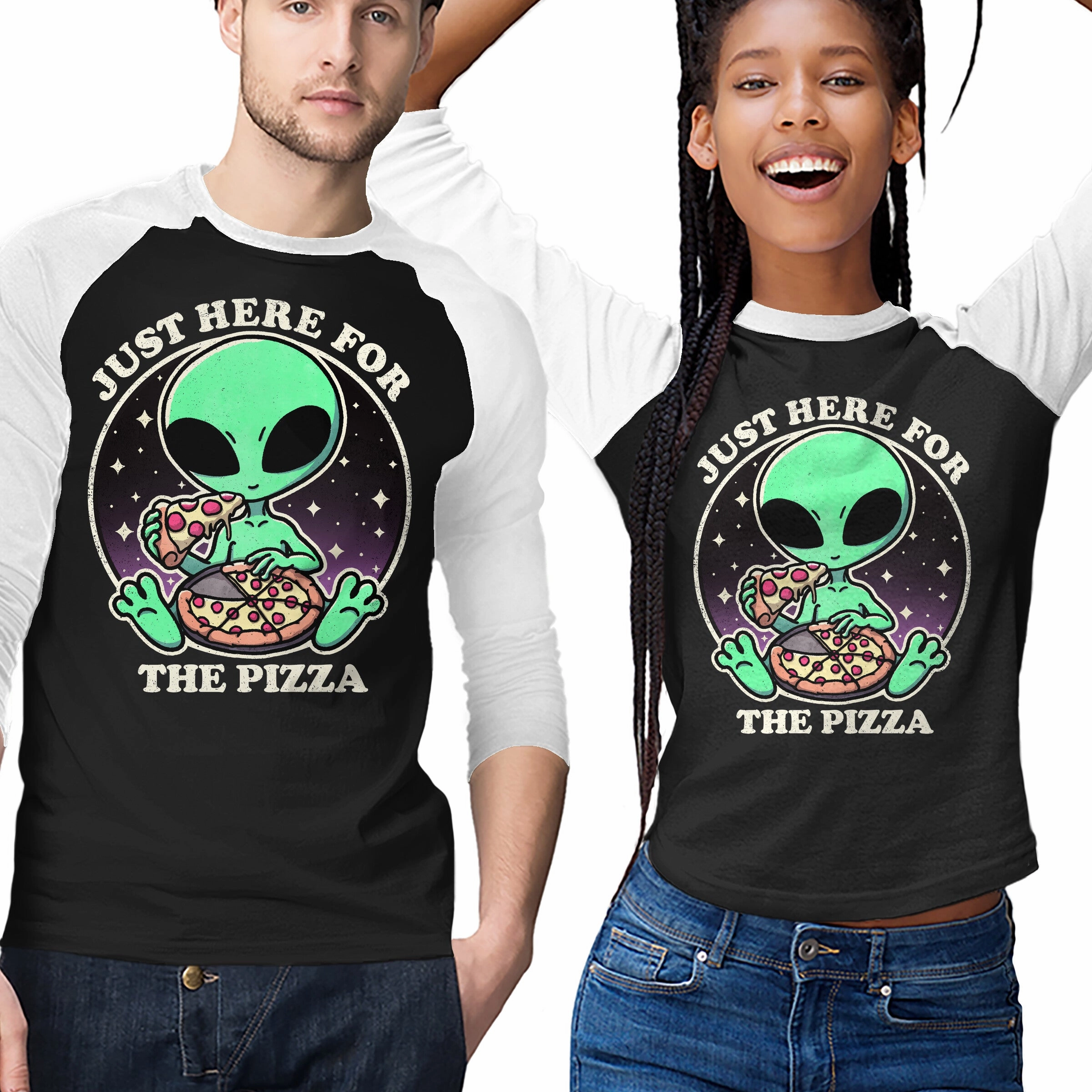 Aliens Love Pizza Soft touch finish suitable for all genders
