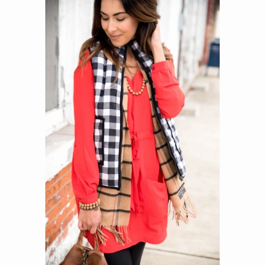 Holiday Trip Buffalo Plaid Vest