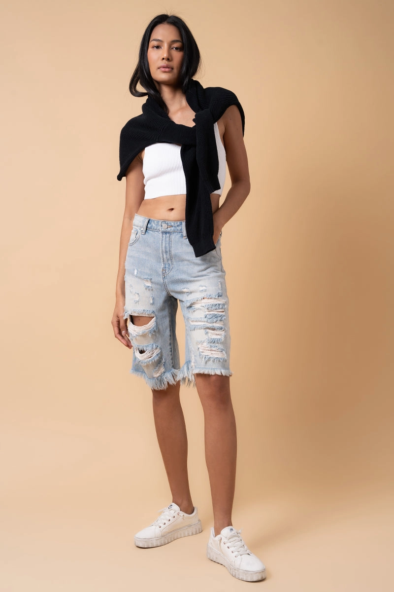 finance industry Castaways High Waist Bermuda