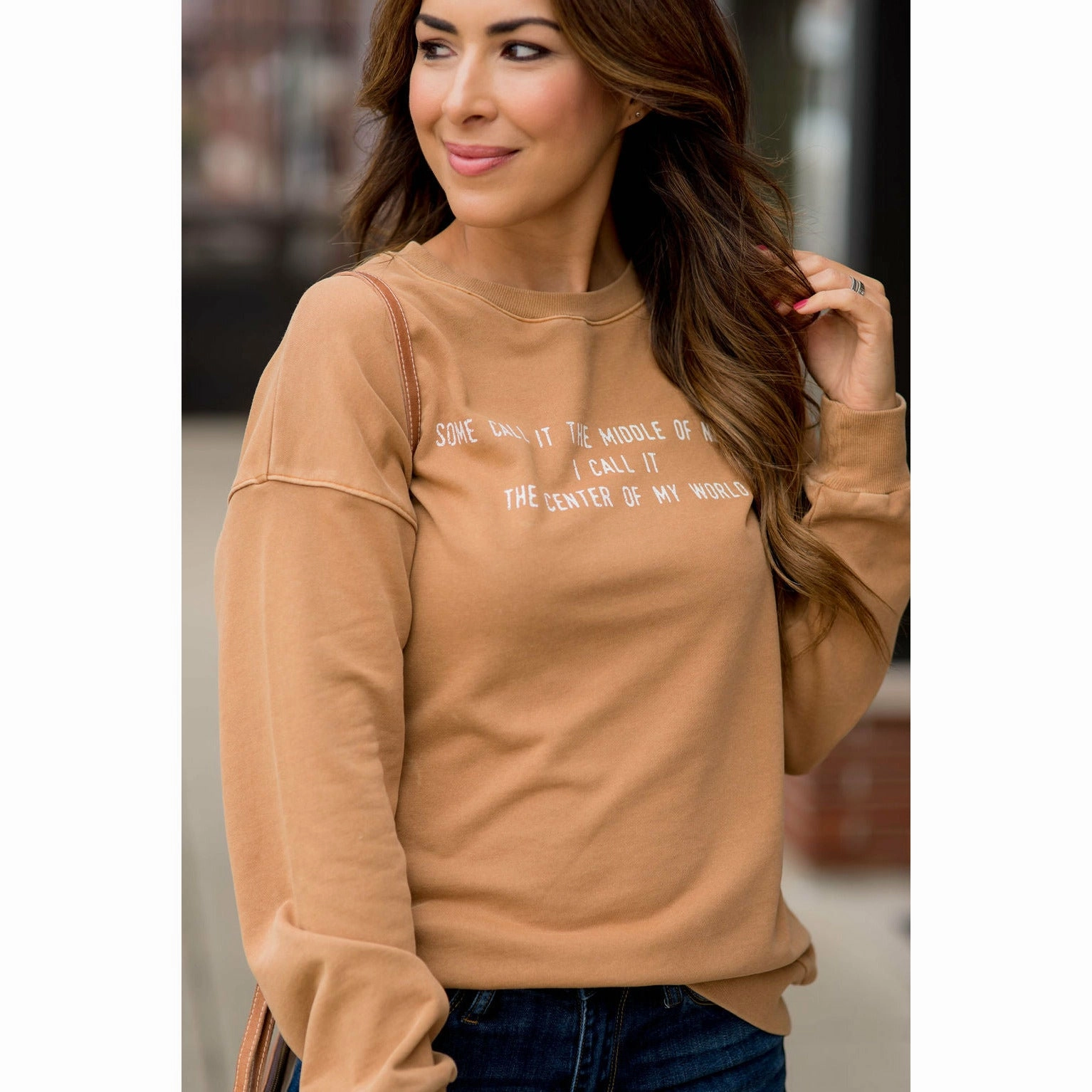 Some Call It The Middle Of Nowhere Graphic Crewneck product birthday allure Pockets