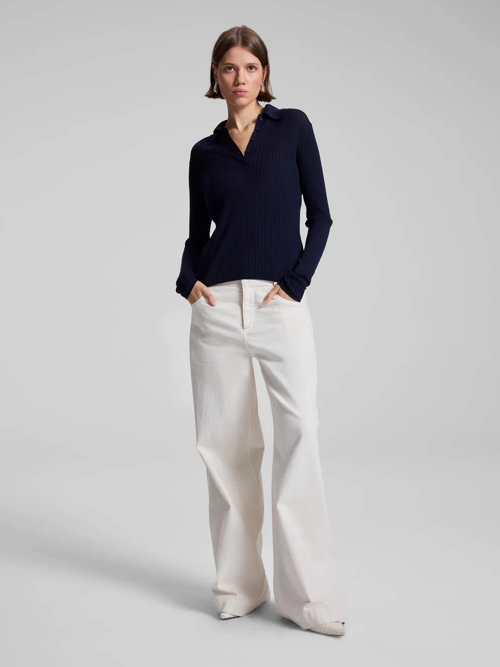 Style Friendly Flexible Comfort Gage Wide Leg Jean