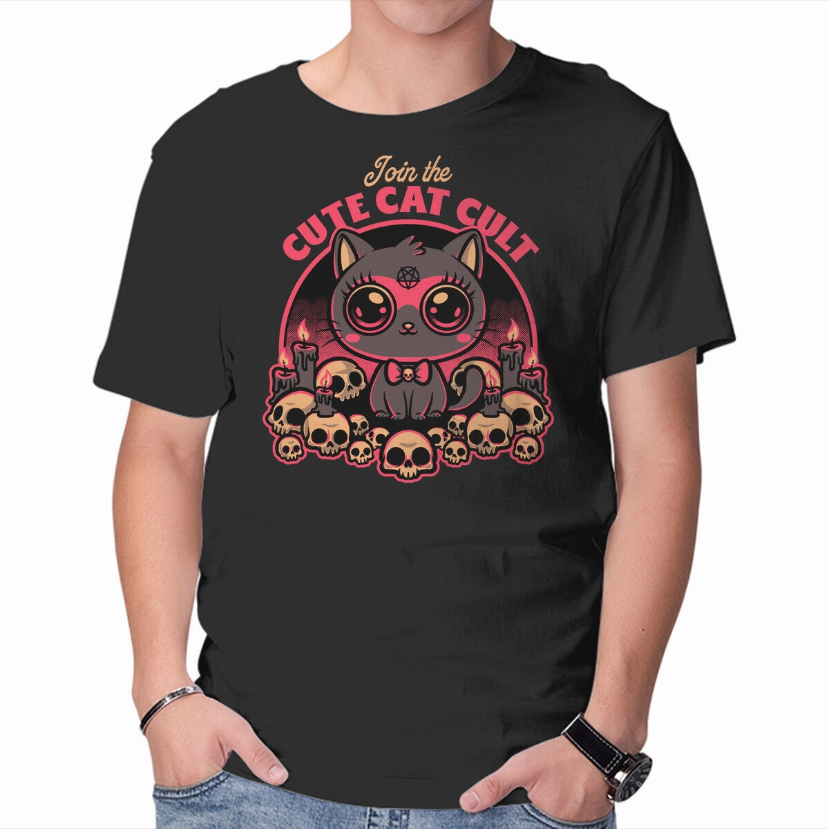 Cute Cat Cult Wrinkle Resistant Material Minimalist Apparel
