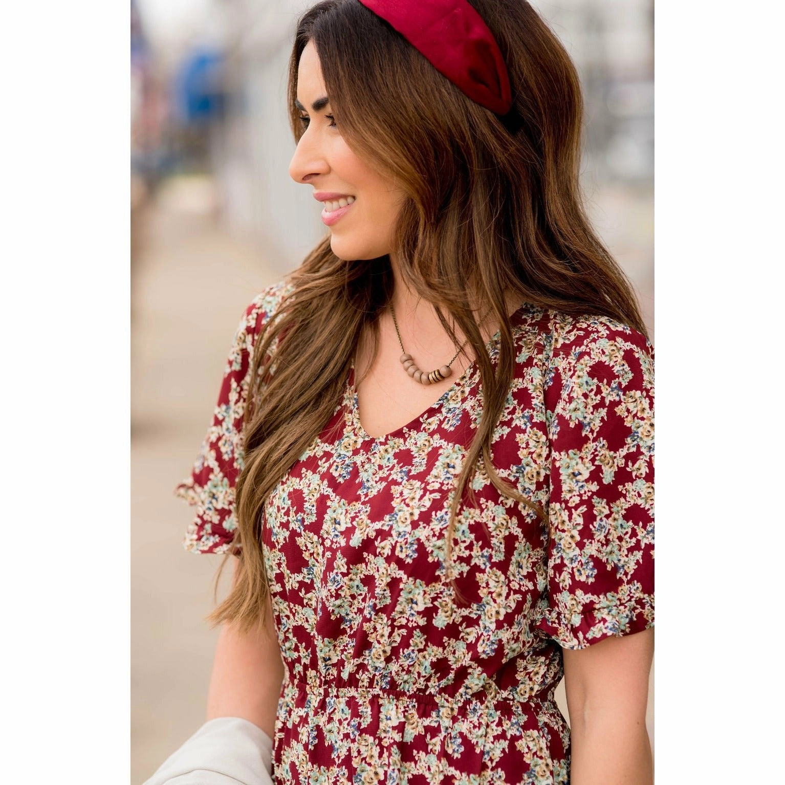 Stylish Choice Non-Pilling Youthful Floral Dress