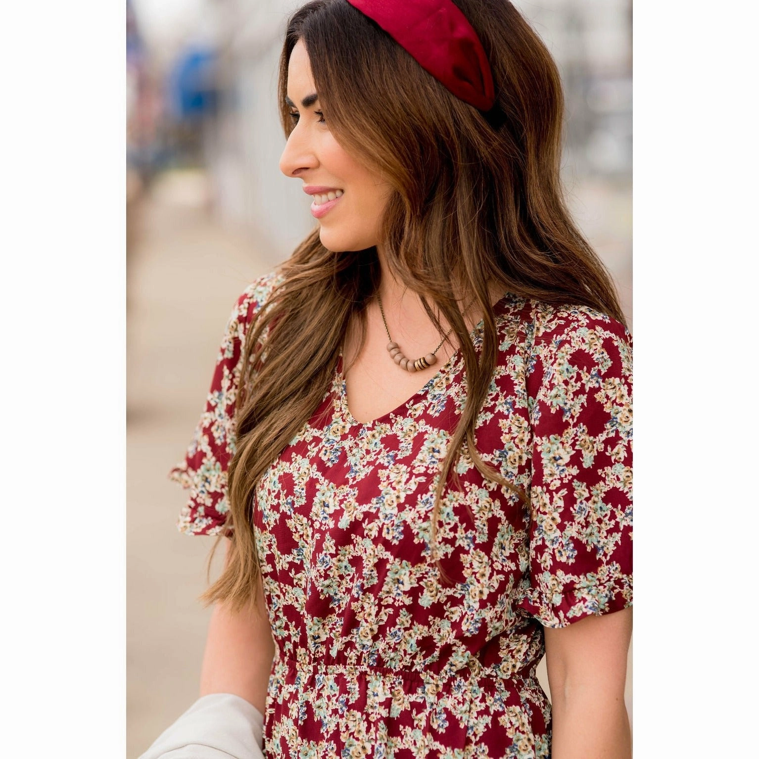 Youthful Floral Dress Versatile dress for layering