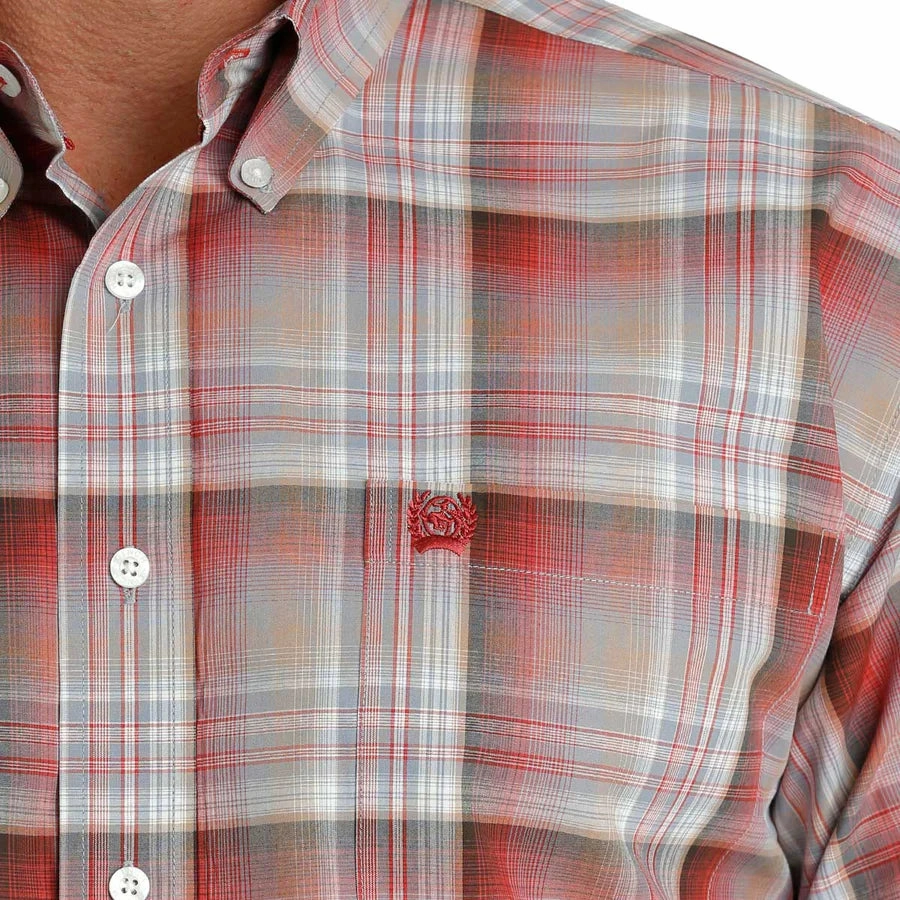 Cinch Men's Denver Plaid  Shirt Durable Material