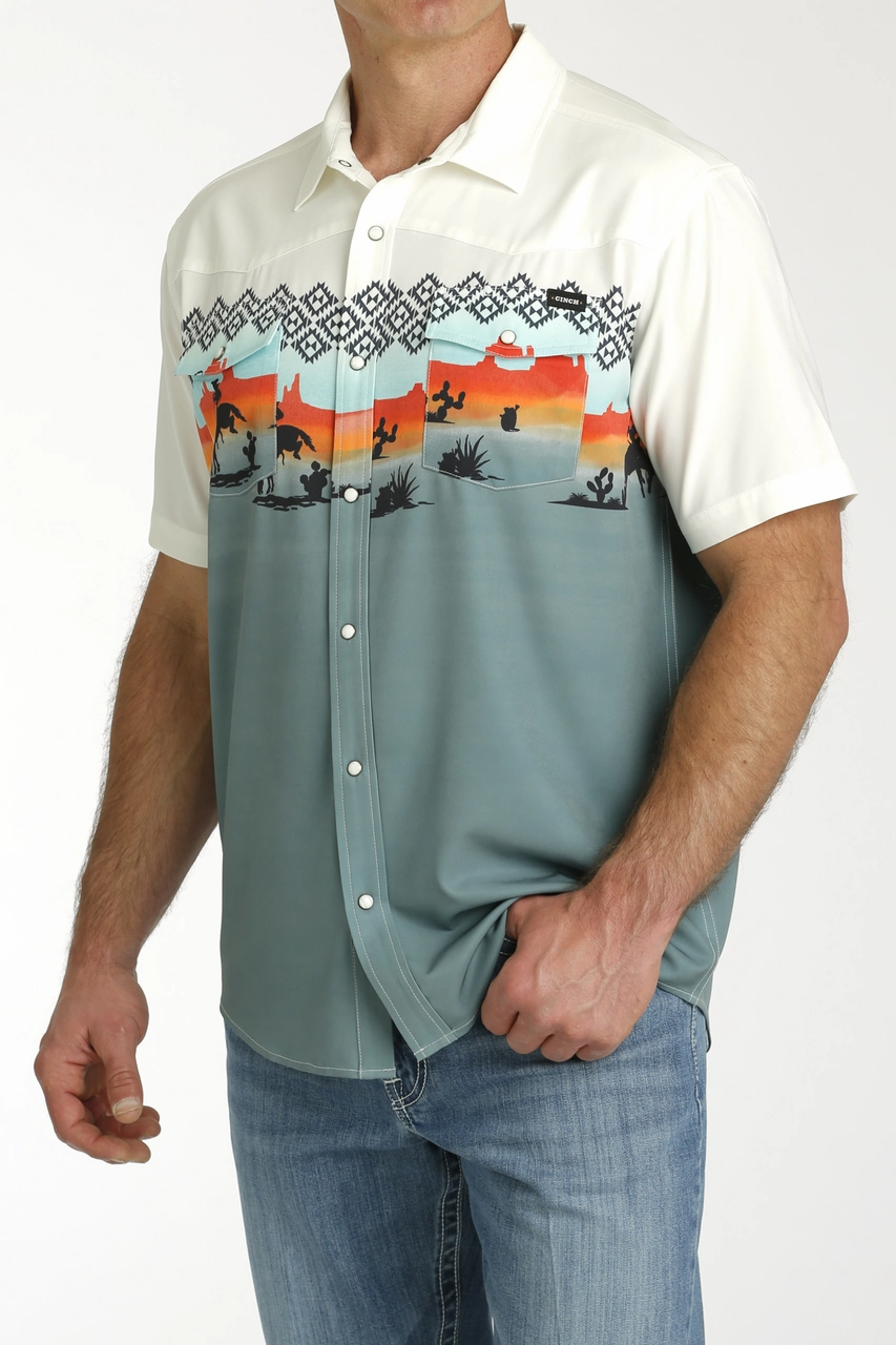 Weekend Adventure Mature Elegance Cinch Men's Desert Rider Camp Shirt