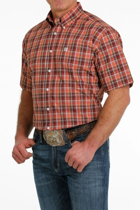 Chill Fit Cinch Men??s Red Plaid Shirt