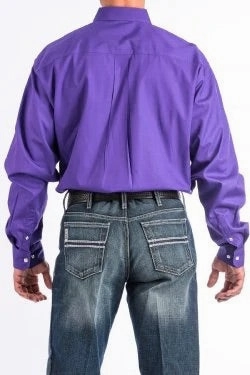 Cinch Men??s Solid Purple Shirt Trendy designs