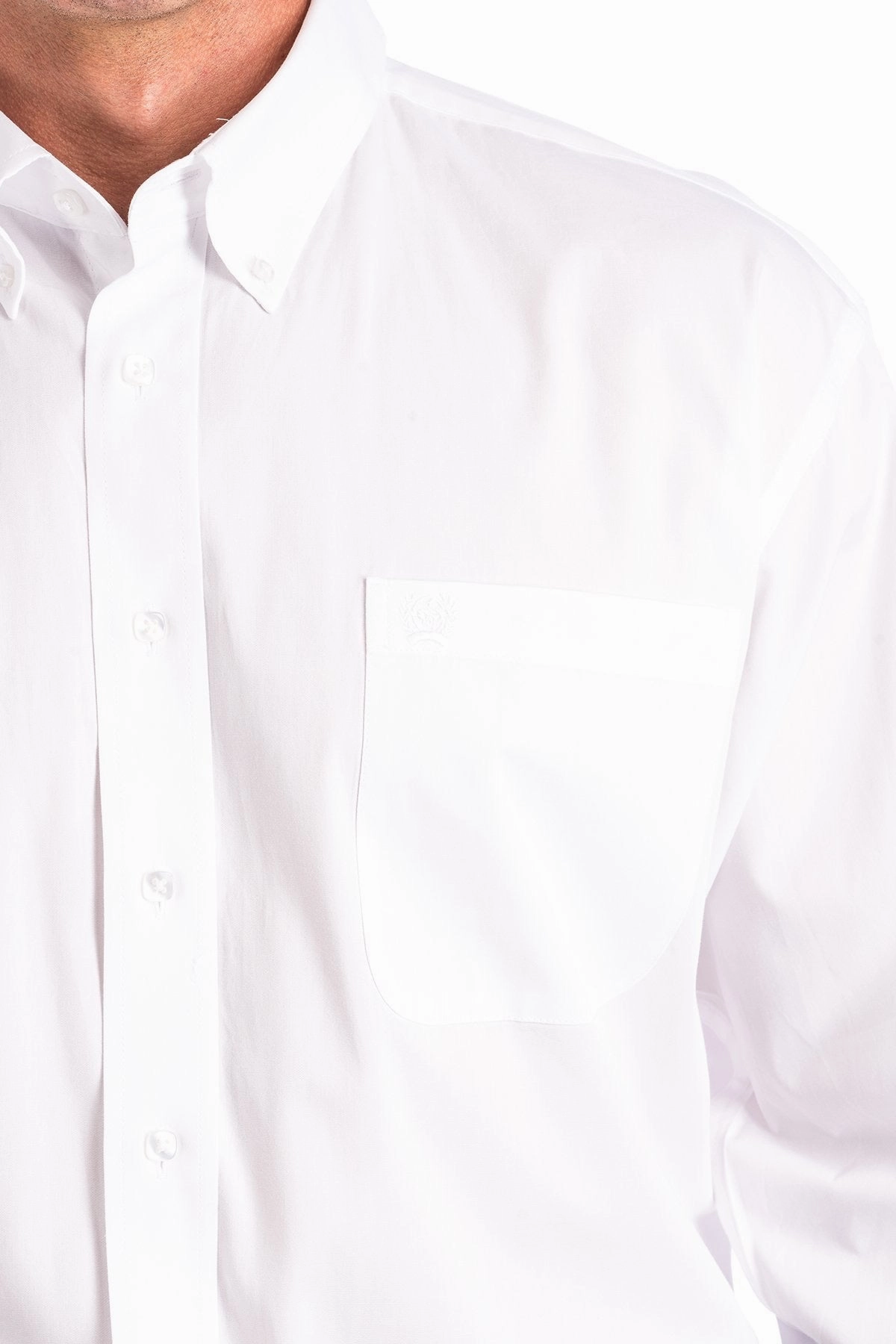 Sleek Fit Cinch Men's Solid White Shirt