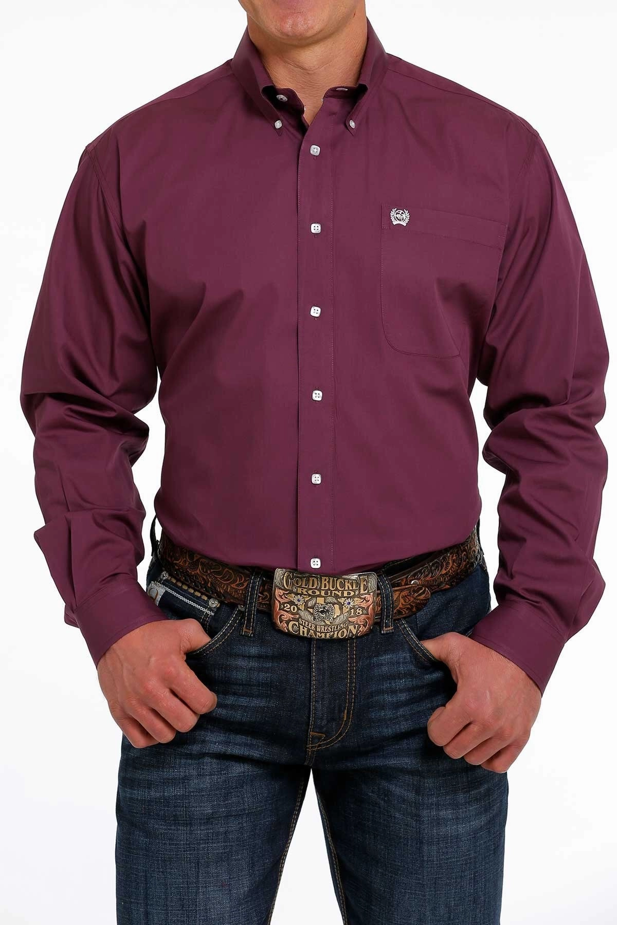 Cinch Mens??s Purple Shirt Sustainable Design Outdoor Adventure
