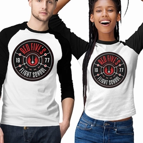 EasyCareFabric DoubleStitched Seams Red Five's Flight School