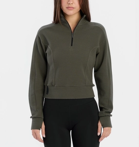 Travel Companion product yoga friendly flexibility Women's Elevation Half-Zip Pullover