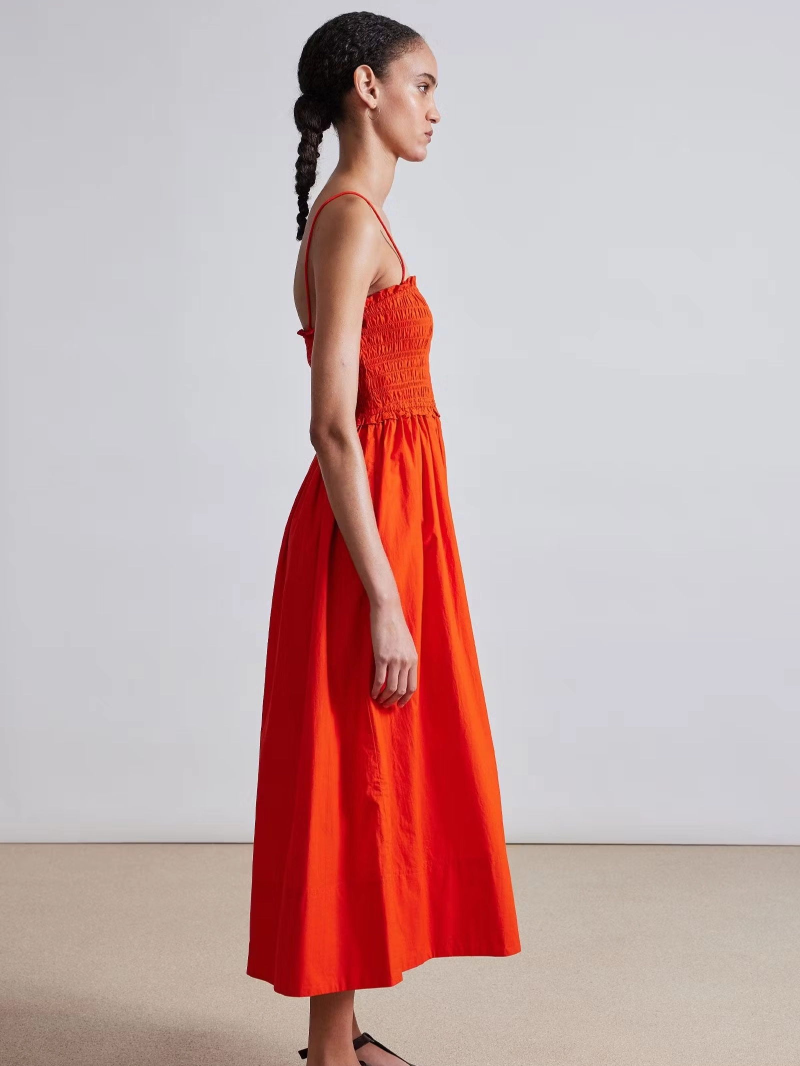 Porta Smocked Spaghetti Dress Gift-Worthy Stylish Fit