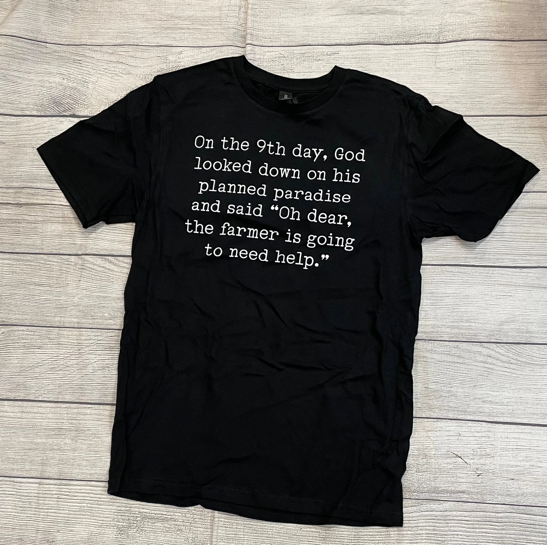 Fashion Essential On the 9th Day God Made A Farmers Wife Tee