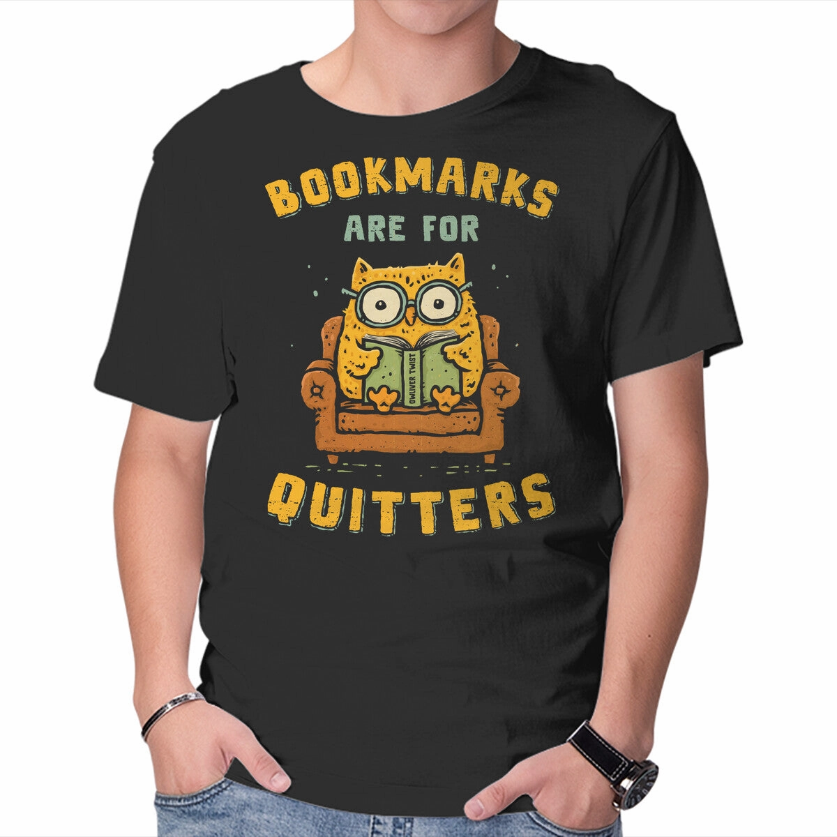 Bookmarks Are For Quitters short sleeved Layerable Look