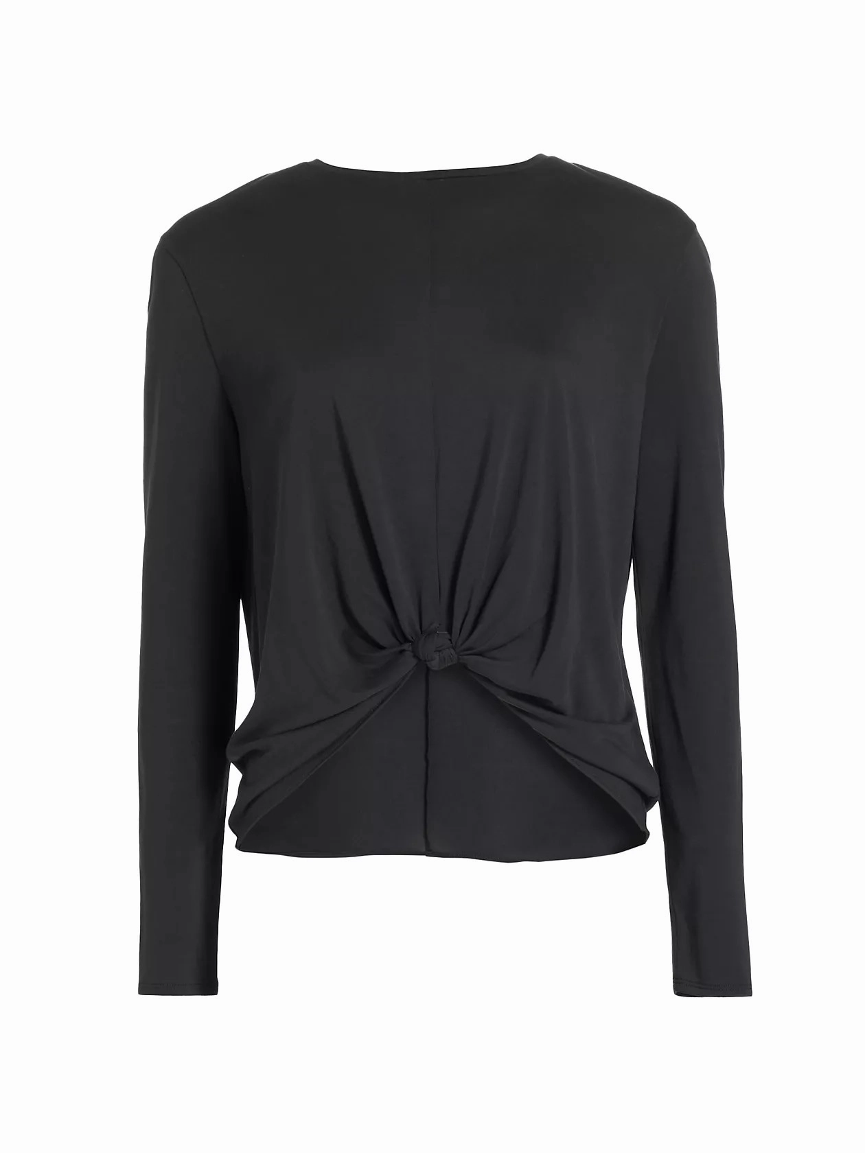 Reinforced Shoulder Seams Ribbed Neckline Jenna Long Sleeve