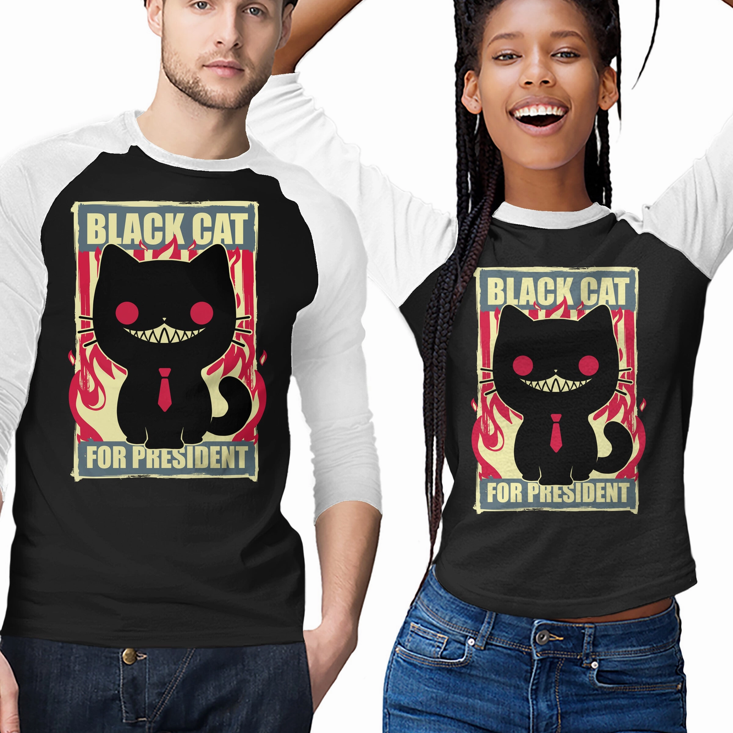 Effortless Look Black Cat For President