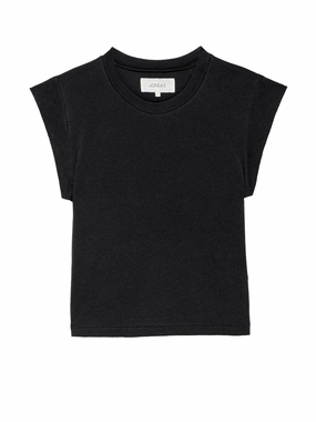 NonIrritating Stitching Hidden Storage Pockets The Peak Shoulder Tee