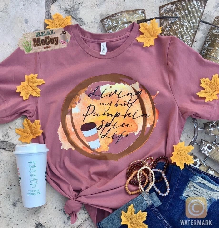 Pumpkin Spice Life Tee Casual Active anti static coating