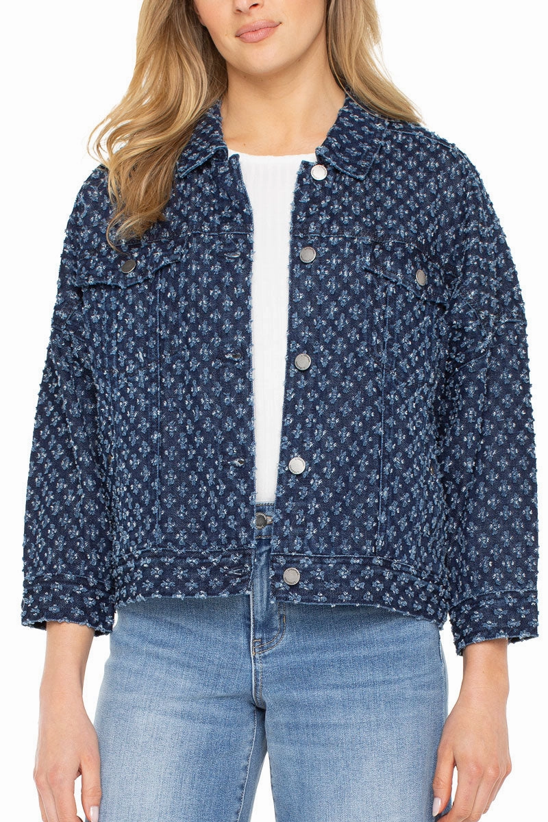 Liverpool Crop Easy Trucker Jacket QuickDryFinish Comfort Focused Design