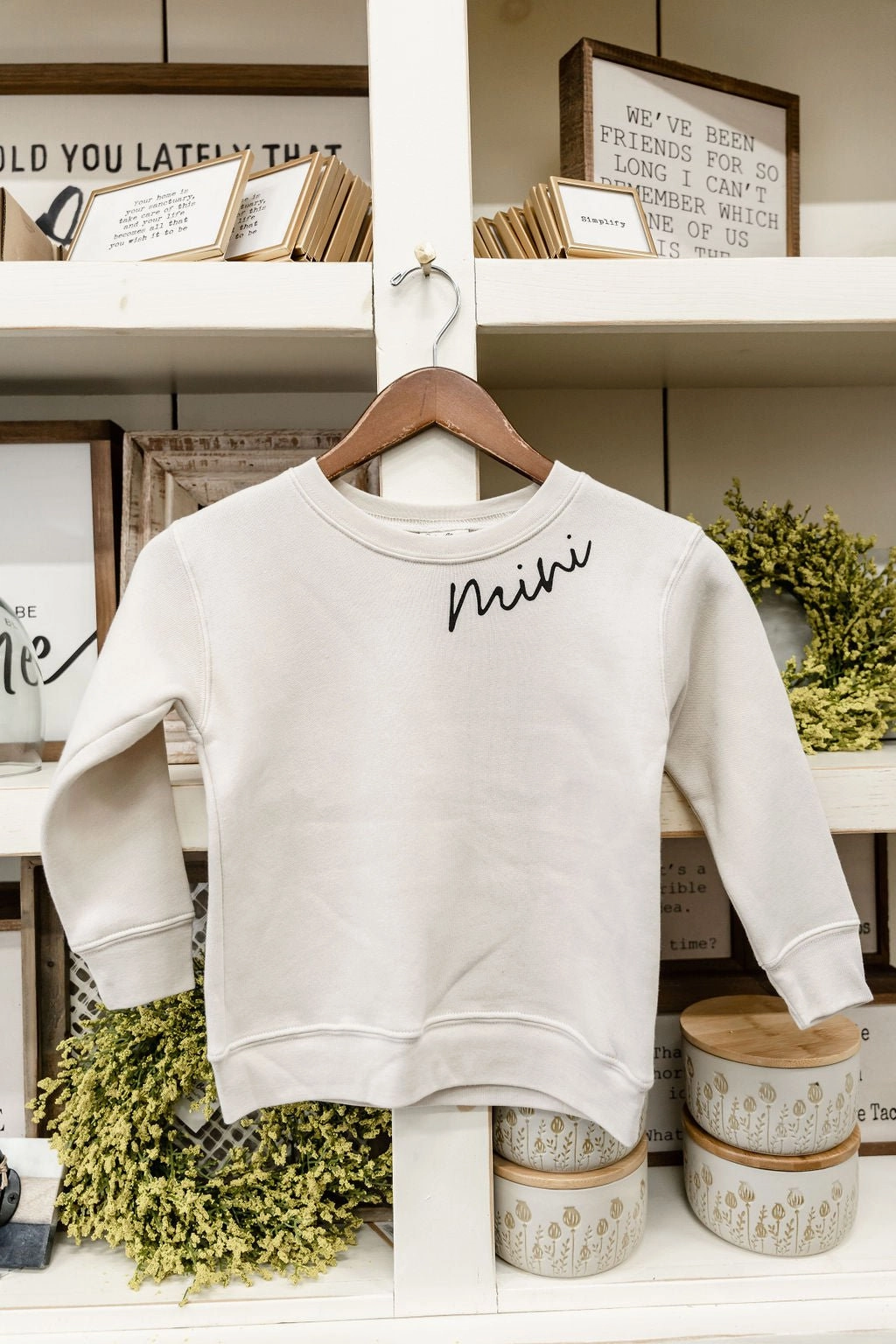 Mini Kids Graphic Crewneck Plus Size Bar Hopping